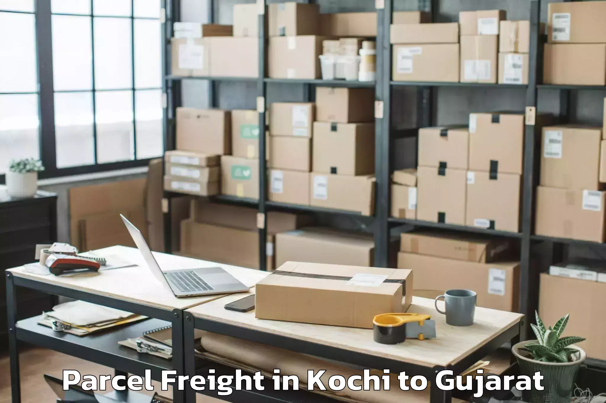 Kochi to Rajkot Airport Raj Parcel Freight